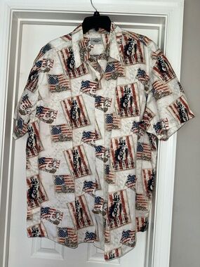 American legacy button up shirt.